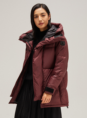 AzureMountain/蔚蓝山脉Kona羽绒大衣女连帽鹅绒保暖防寒面包服