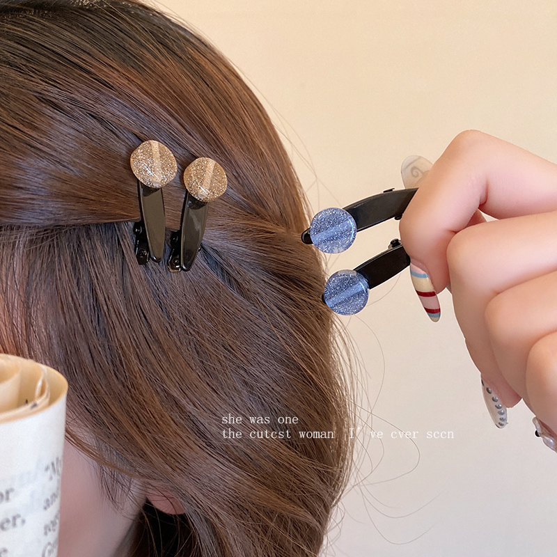 小号星空侧边鸭嘴夹蝴蝶结发卡