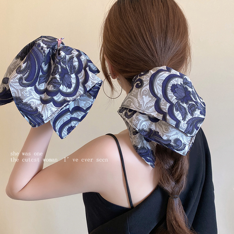 复古图腾印花大肠发圈