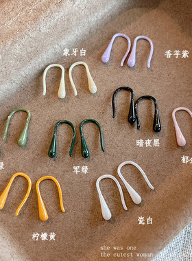 抗过敏生物陶瓷耳钩一体陶瓷耳饰小耳环陶瓷耳饰养耳洞防红肿发痒