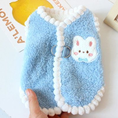 宠物兔子衣服冬季加厚保暖背心专用侏儒可爱幼兔垂耳冬装服装用品