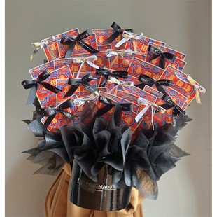 DIY有钱花彩票刮刮卡创意抱抱桶包装材料是男生女生生日礼物