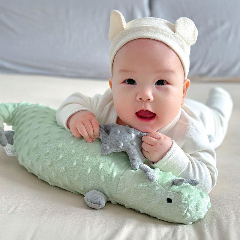 婴儿糖果枕头豆豆绒安抚枕宝宝靠背侧睡抱睡觉枕防摔哄睡神器玩偶