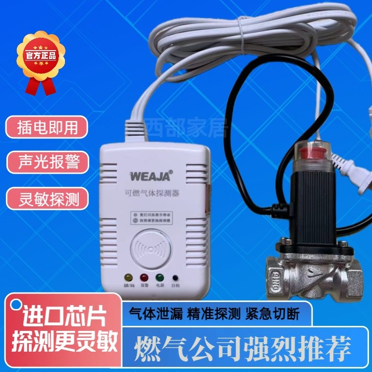 自动断气燃气报警器电磁切断阀