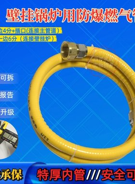 壁挂炉6分*4分不锈钢防爆燃气管