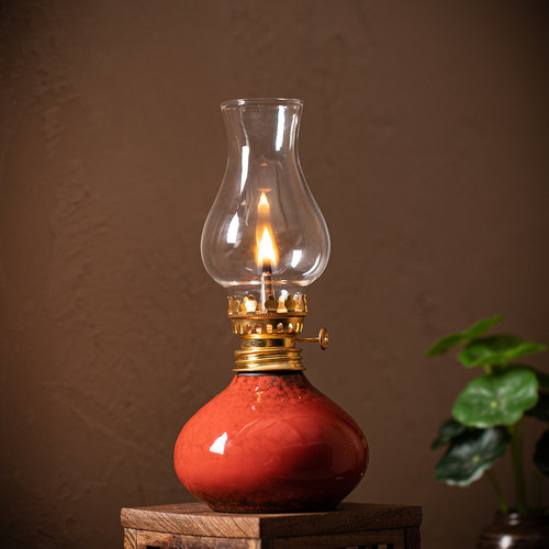 酥油灯灯盏露营长明灯陶瓷家用煤油灯氛围小夜灯酥油熏香炉香薰灯