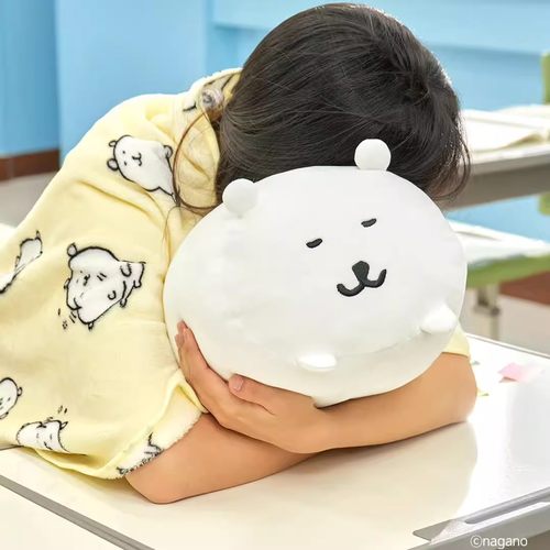 韩国正版nagano自嘲熊毛毯抱枕