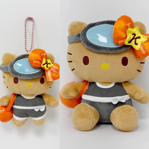 韩国三丽鸥黑皮石头Kitty挂件