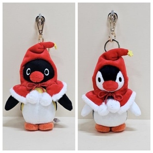 韩国代购pingu新款圣诞企鹅毛绒玩偶挂件钥匙扣包挂件生日礼物