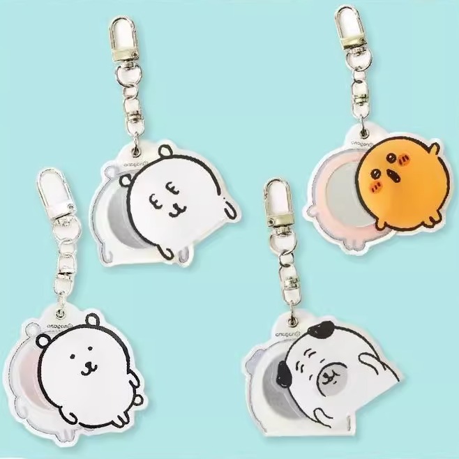 韩国正版自嘲熊可爱镜子挂件