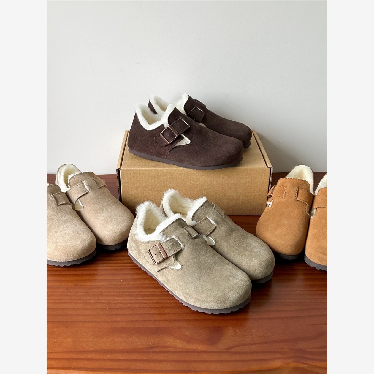 河南桑坡勃肯鞋真皮羊毛