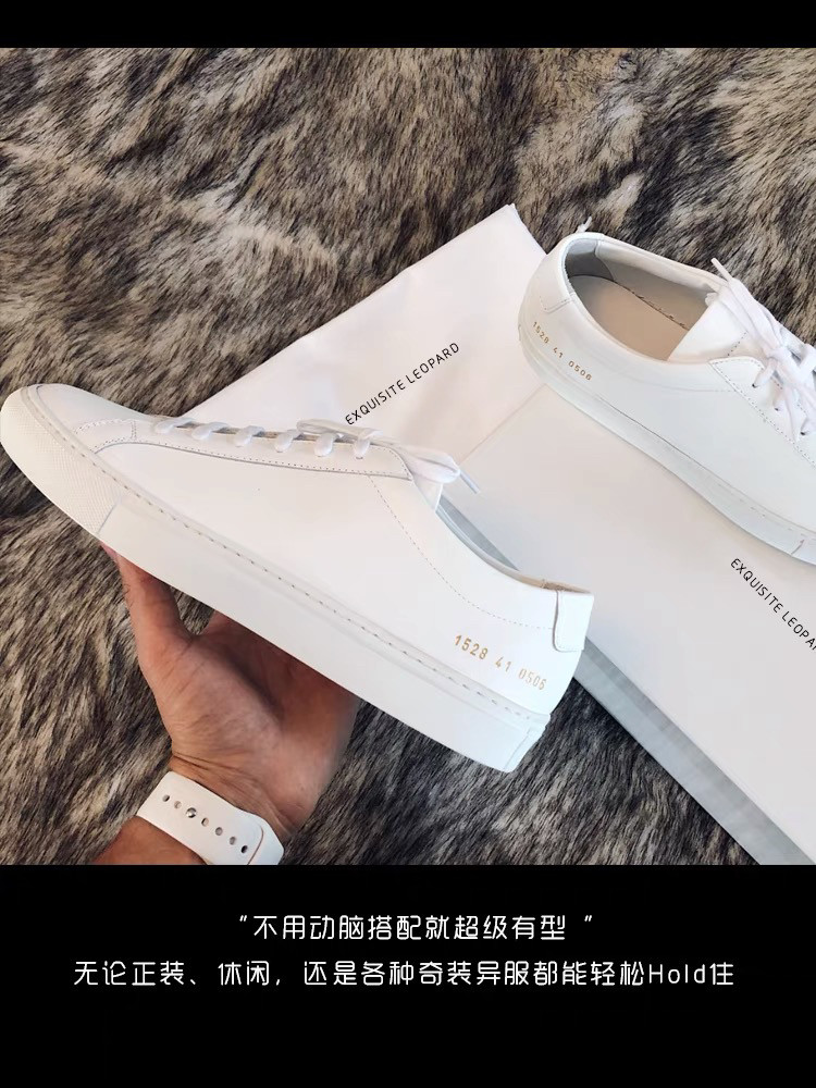 （回头率高）真皮小白鞋男防滑款情侣百搭平底休闲板女系带鞋大码