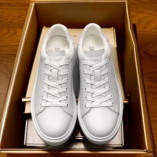 头层牛皮厚底小白鞋女真皮板鞋羊皮内里女款高级感白鞋女士休闲鞋