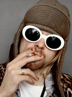 Kurt Cobain Oval Sunglasses Western Style Oval Sunglasses Dr
