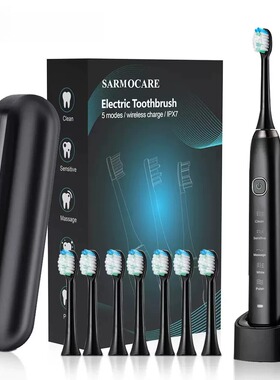 Electric Toothbrush Comes with 8 Brush Heads A Rechargeable