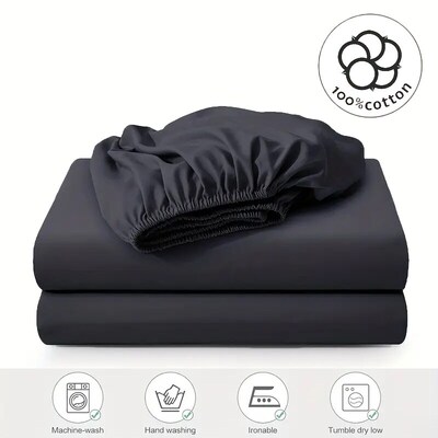 100% Cotton Bed Fitted Sheet Bed Cover mattress protector