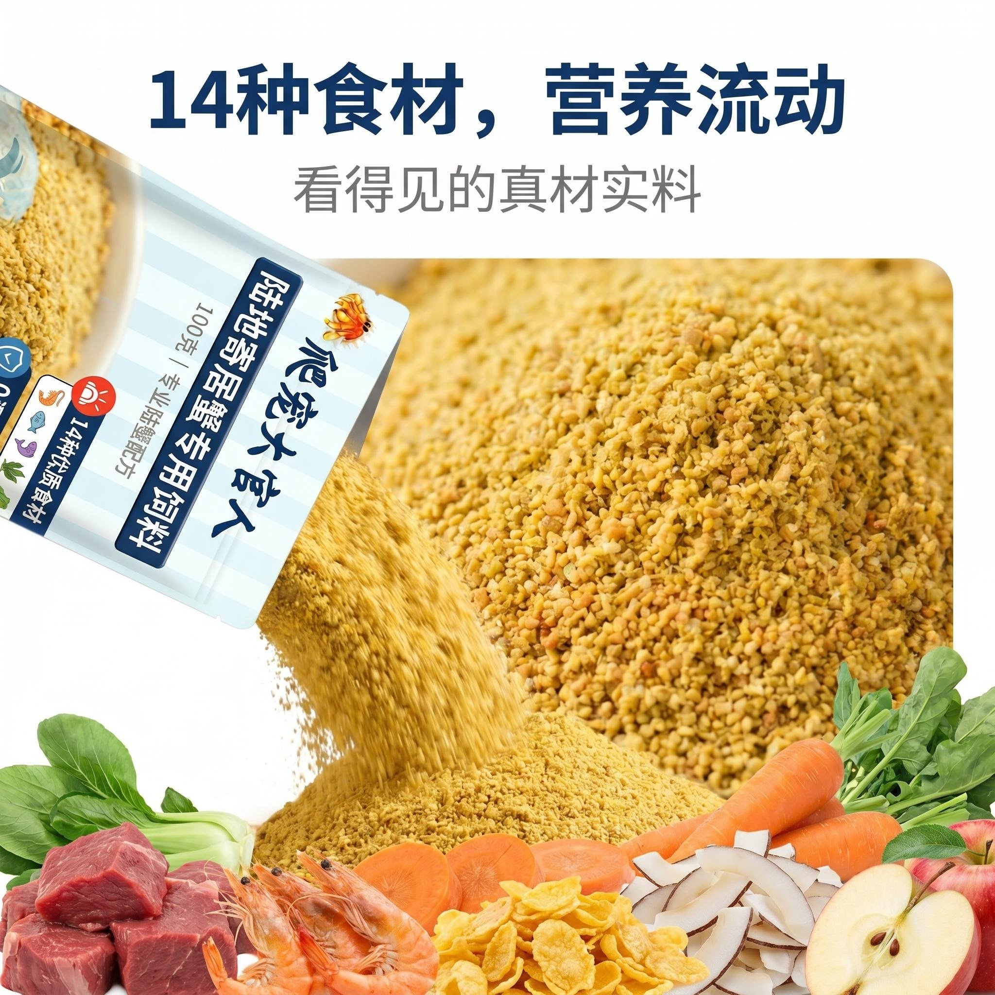 寄居蟹粮宠物饲料新手豆丁颗粒饲料补钙夏季混搭一整套寄居蟹套装