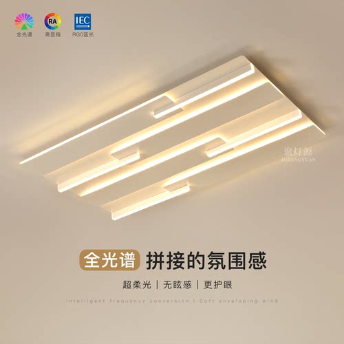 聚灯源设计师款大气客厅吸顶灯