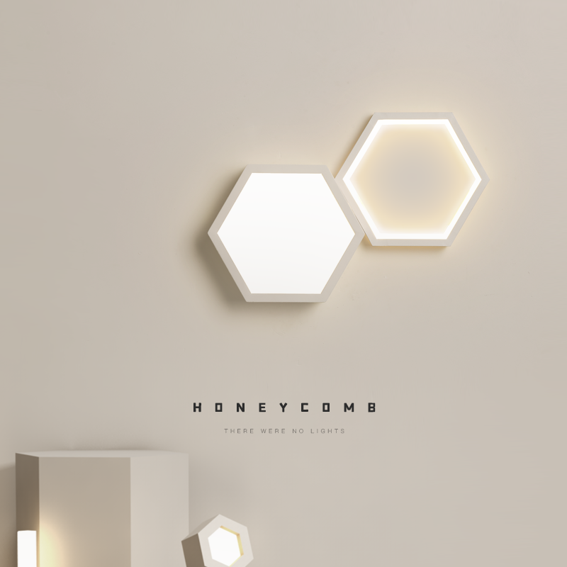 简约现代led壁灯创意几何卧室灯床头灯客厅背景墙灯玄关楼梯灯具