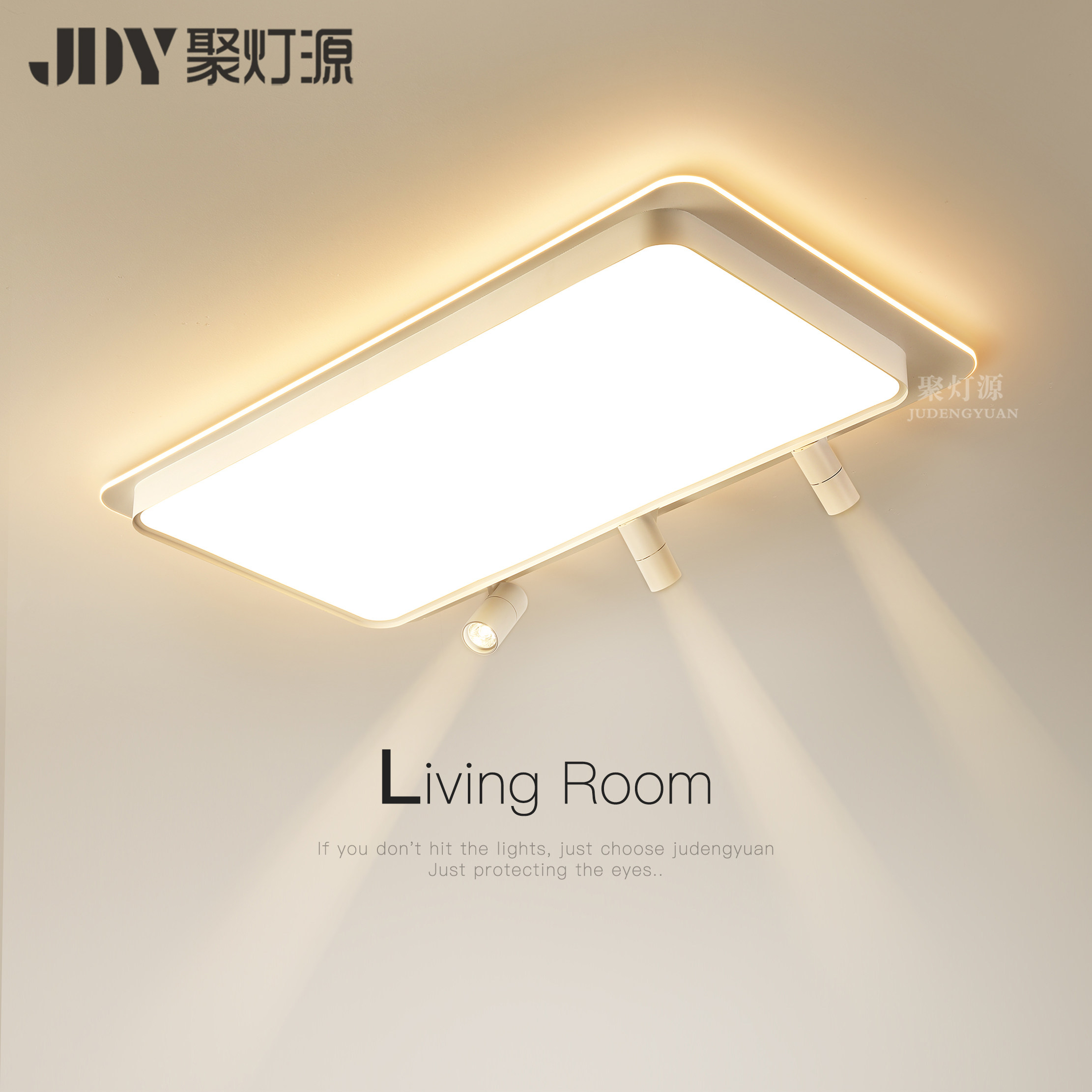 现代大气客厅主灯新型led吸顶灯图片