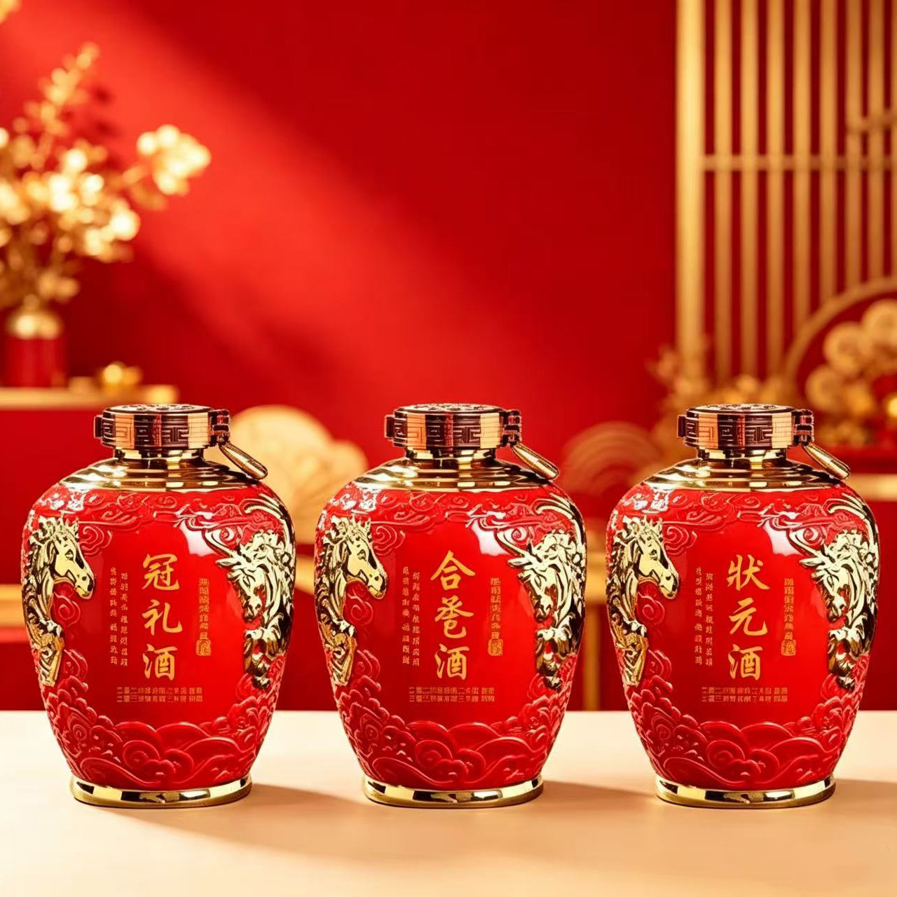 景德镇陶瓷酒坛5斤百天封酒定制