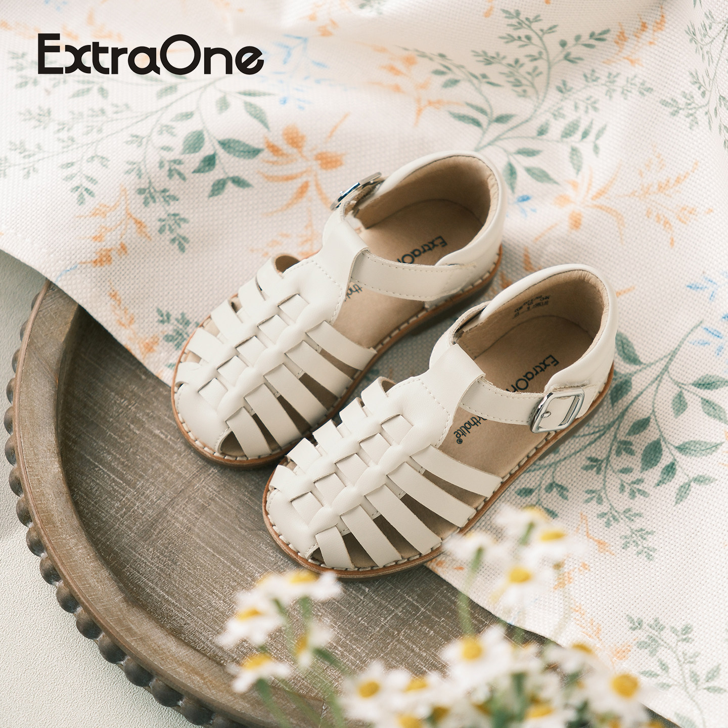 【清仓特惠】ExtraOne澳洲男女童凉鞋复古编织罗马鞋防滑童鞋#703