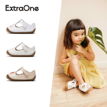 ExtraOne澳洲真皮女宝宝小皮鞋水果刺绣公主鞋防滑软底童鞋#446