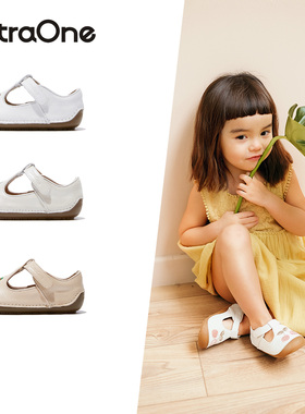 ExtraOne澳洲真皮女宝宝小皮鞋水果刺绣公主鞋防滑软底童鞋#446