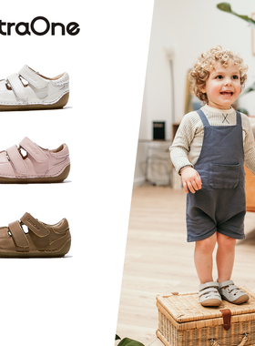 ExtraOne澳洲真皮儿童魔术贴凉鞋男女宝宝防滑学步鞋透气童鞋#422