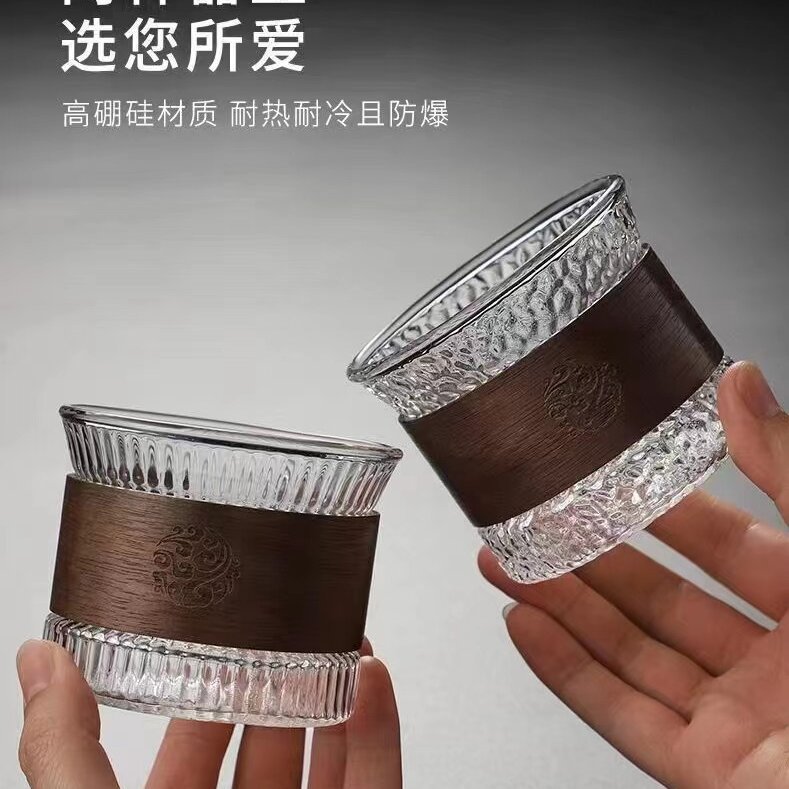 防烫隔热家用耐热玻璃茗杯茶杯喝茶杯套装功夫茶杯水杯小茶杯图片