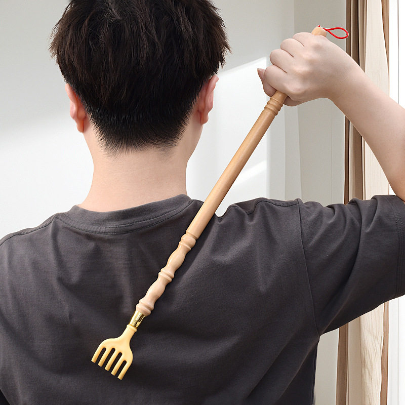 痒痒挠背部抓痒不求人家用懒人抓痒器孝子手木质老头乐挠痒扒