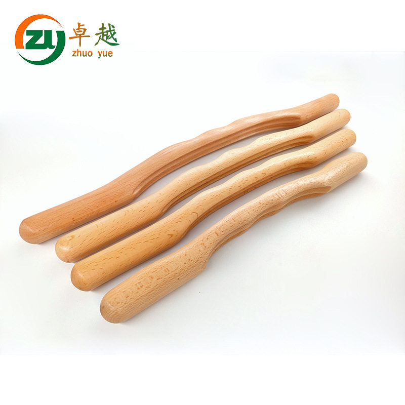 美容院擀筋棒家用木质按点穴体雕刮痧棍刮痧棒经络疏通赶筋棒