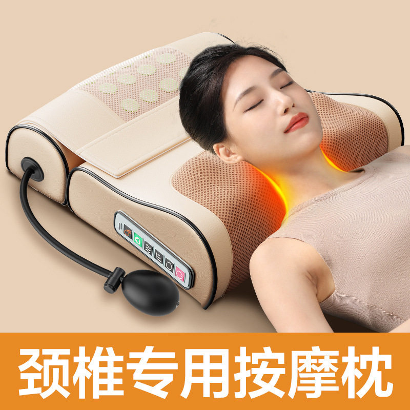 厂家按摩枕颈椎按摩器腰部背部肩部电动多功能按摩仪按摩枕头