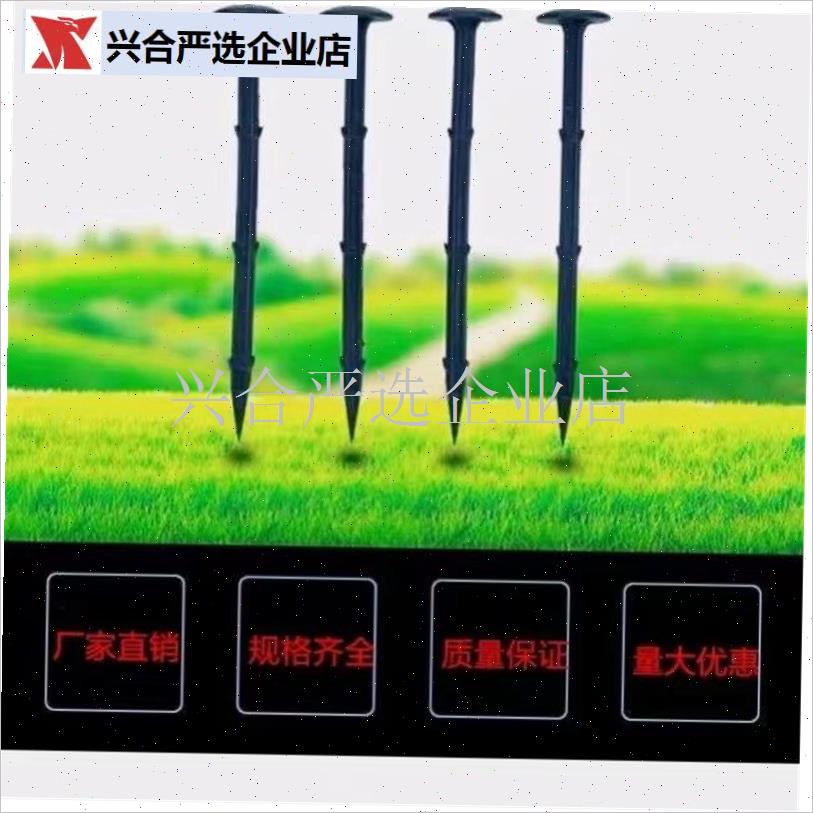 防草布地钉园艺园林草坪打孔固z定器塑料大棚压膜卡扣农用铁丝网,