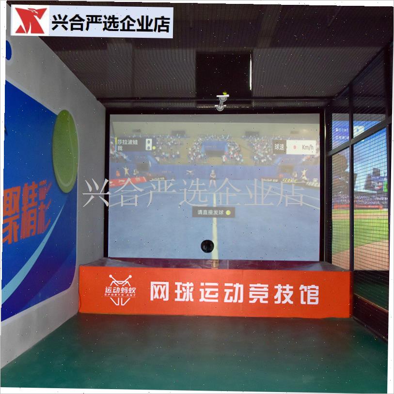 室内潮玩运动馆智能模拟打网球体育练习L数字投影互动游戏打击设,