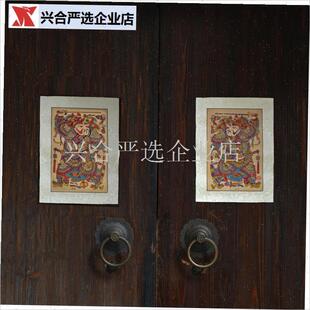 杨家埠年画 门神墙贴画2025新款手工木版画怀T旧老式家居装饰摆,