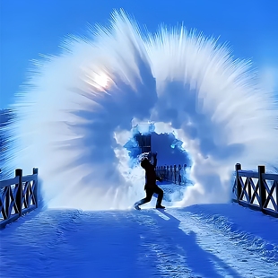 泼水成冰神器泼水玩具防烫伤水舀子泼水瓢雪景区产品网红玩具爆款