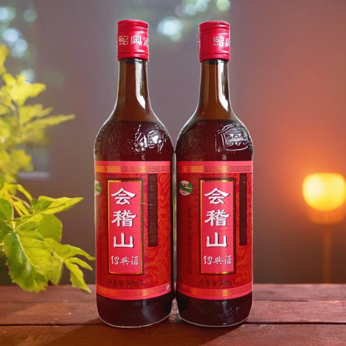 绍兴会稽山三年陈花雕酒加饭酒糯米老酒500ml*2瓶装半干型黄酒