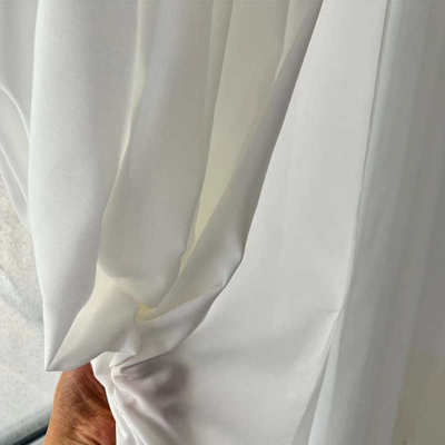 窗帘成品纱窗帘纱帘透光不透人客厅飘窗阳台白色窗纱白纱超垂薄纱