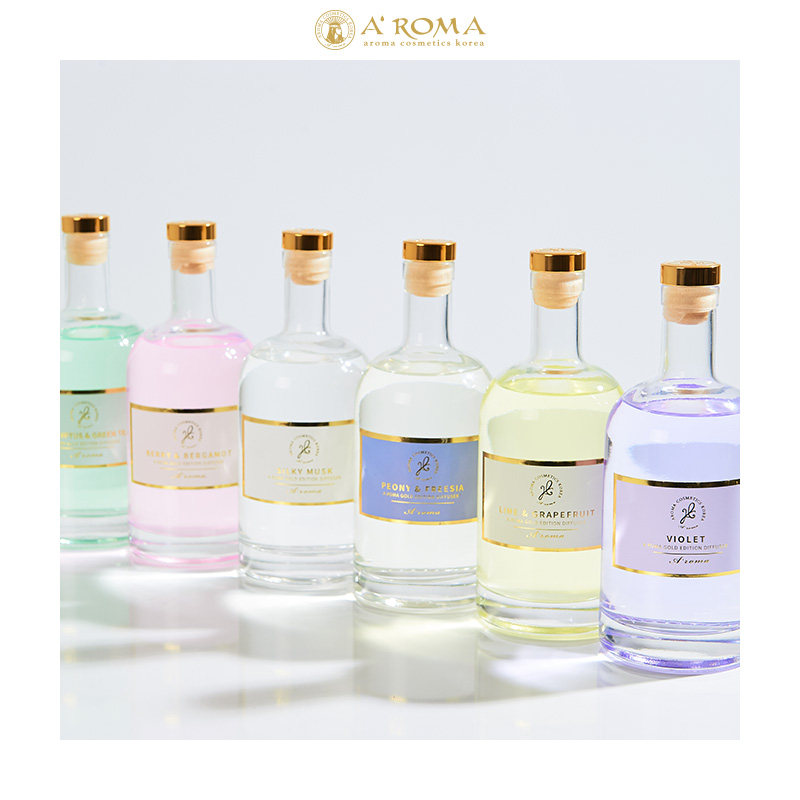 韩国进口AROMA爱罗马香薰金色香槟酒瓶无火香薰透家居空气清新
