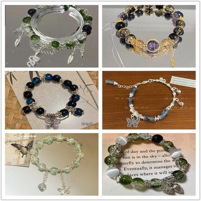 斯莱特林小红书ins爆款DIY小众串珠蛇院衍生琉璃手链 礼物手串