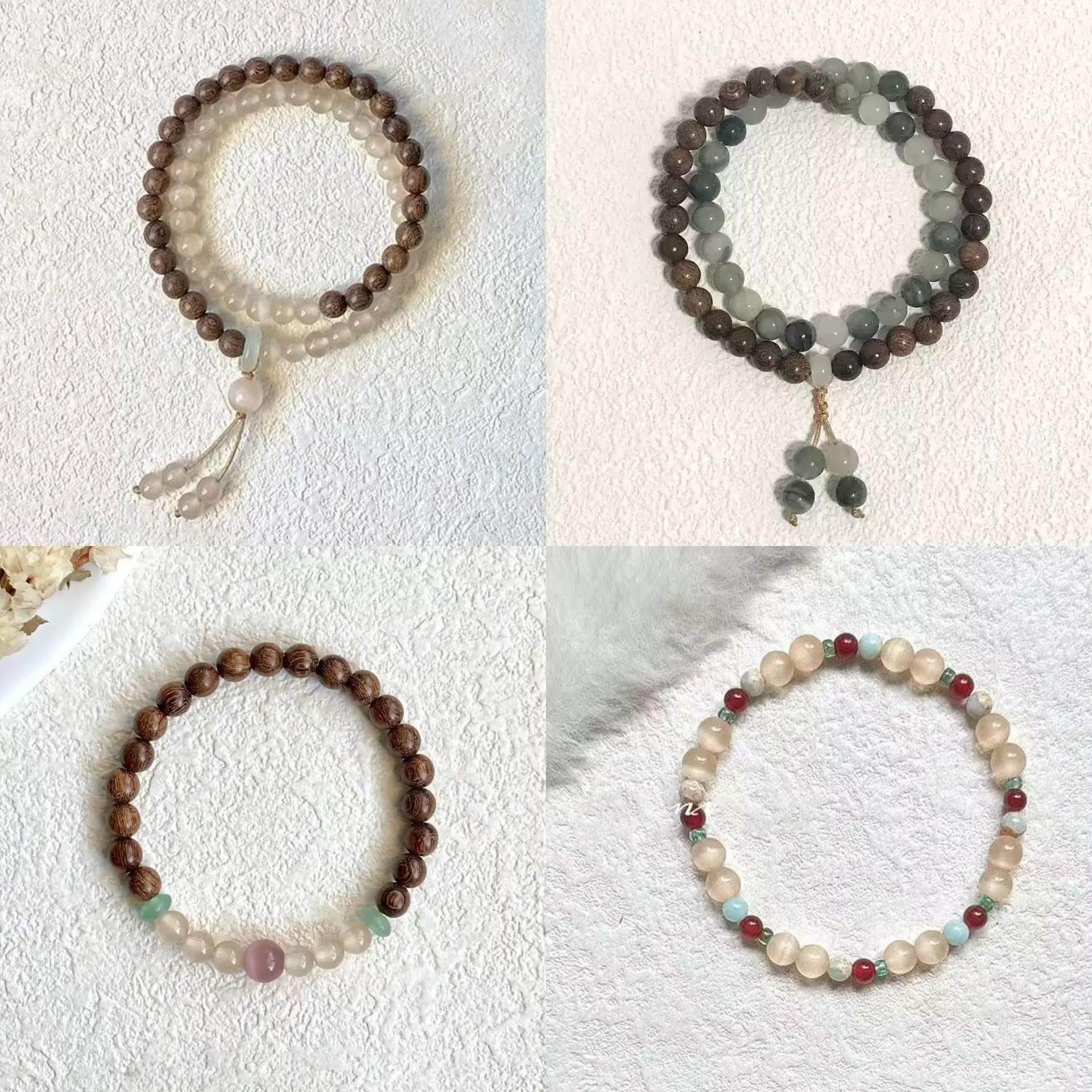 春山晓不晚原创新中式手串国风手串礼物中式檀木手链小众设计精致