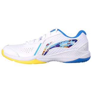 李宁儿童羽毛球鞋雷霆Junior男童女童小学生透气减震专业运动鞋