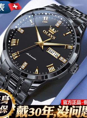 新年礼物黑武士男士手表2025新款正品全自动腕表名牌男款纯机械表