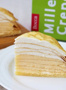 AaronHouse现货日本北海道牧家Bocca卡仕达牛乳千层可丽饼盒装