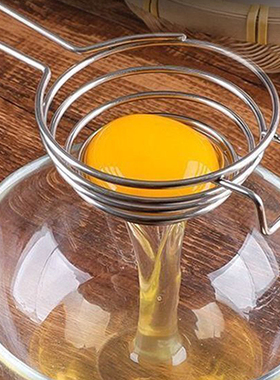 T蛋清分离器B1pq801-长柄不锈钢蛋清分离器手动蛋黄分离器分蛋器