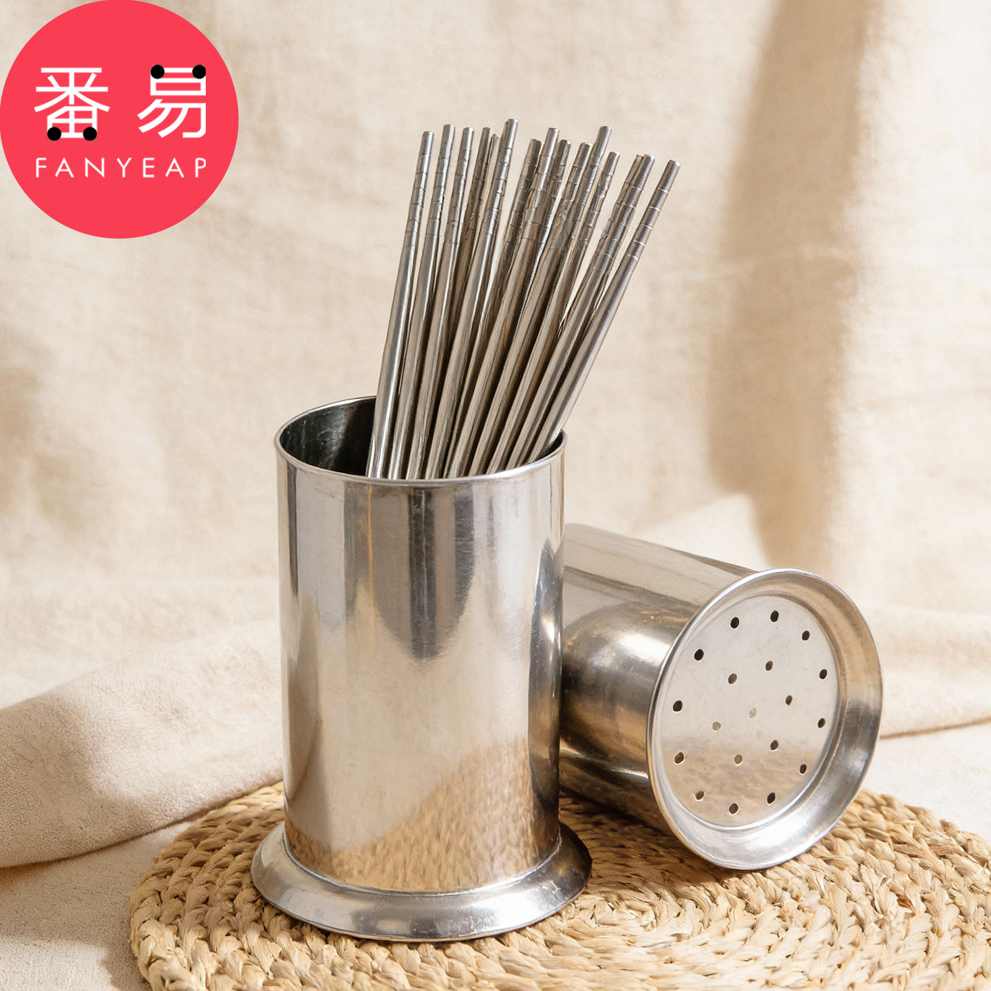 不锈钢筷子筒B1pn088-勺筷筒竹签筒餐厅装筷子置物架沥水架吸管桶