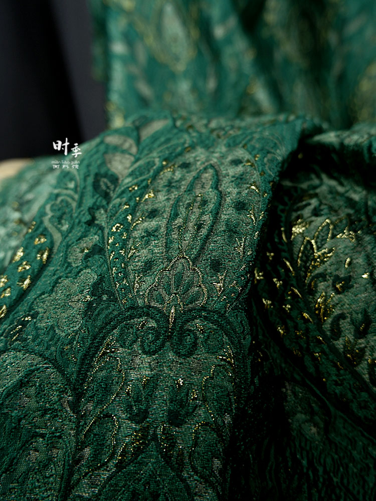 混纺diy异域宫廷风浮雕机理布料