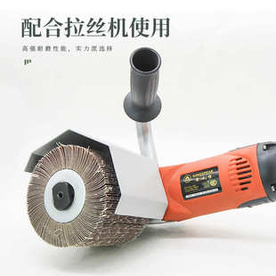 全砂布拉丝轮不锈钢抛光轮60-320目手提抛光机砂布打磨轮磨千叶轮
