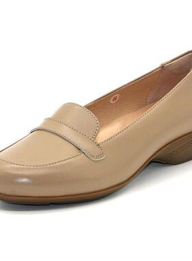 Mileno/米莲诺头层牛皮舒适坡跟妈妈鞋单鞋251630